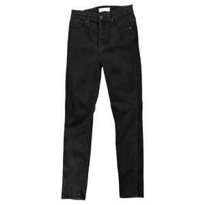 Madewell Black High Rise Straight Leg Jeans Womens Size 26 Stretch